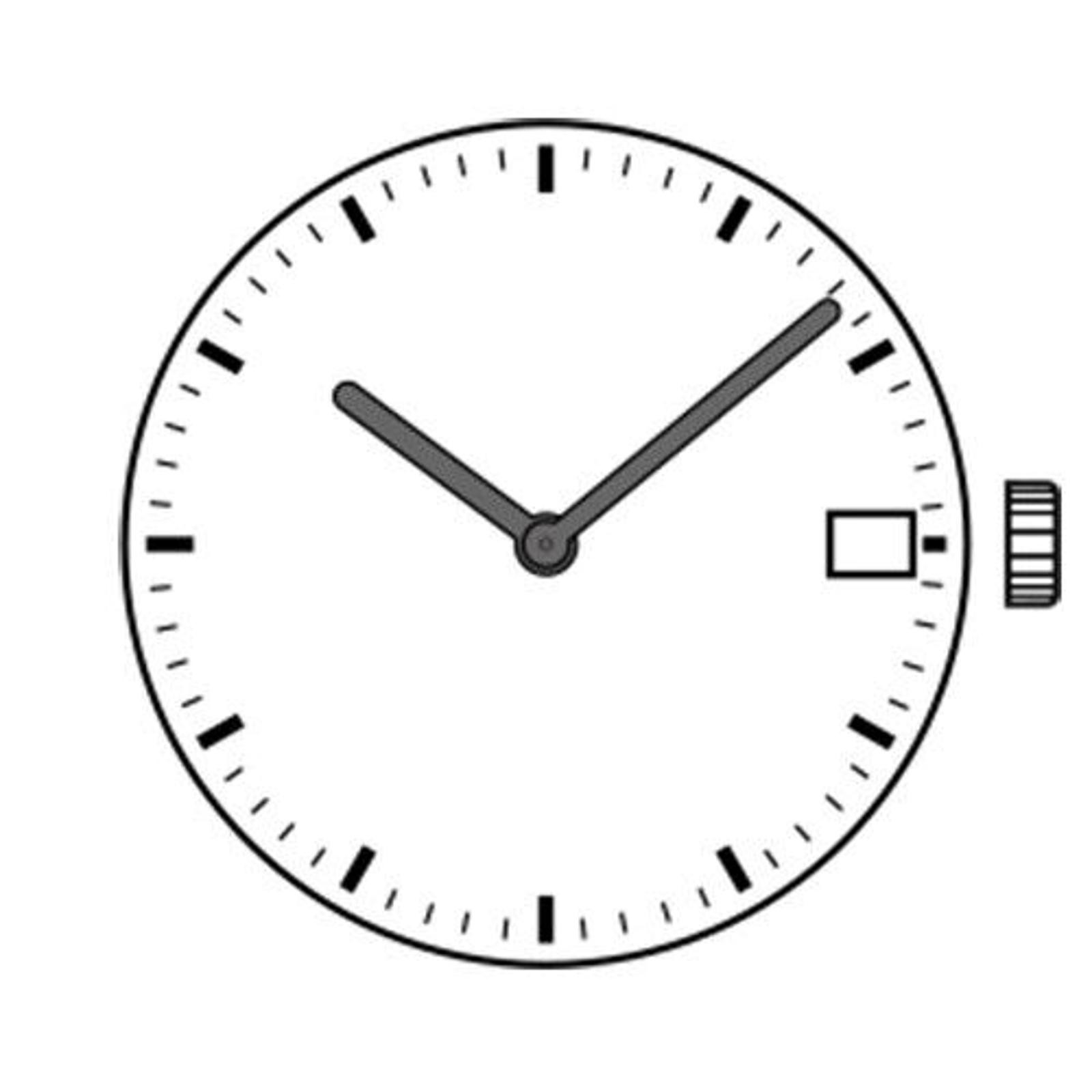 Date at 3 2 Hands Quartz Movement Watches Repair Parts Replaces for ISA 222 F
