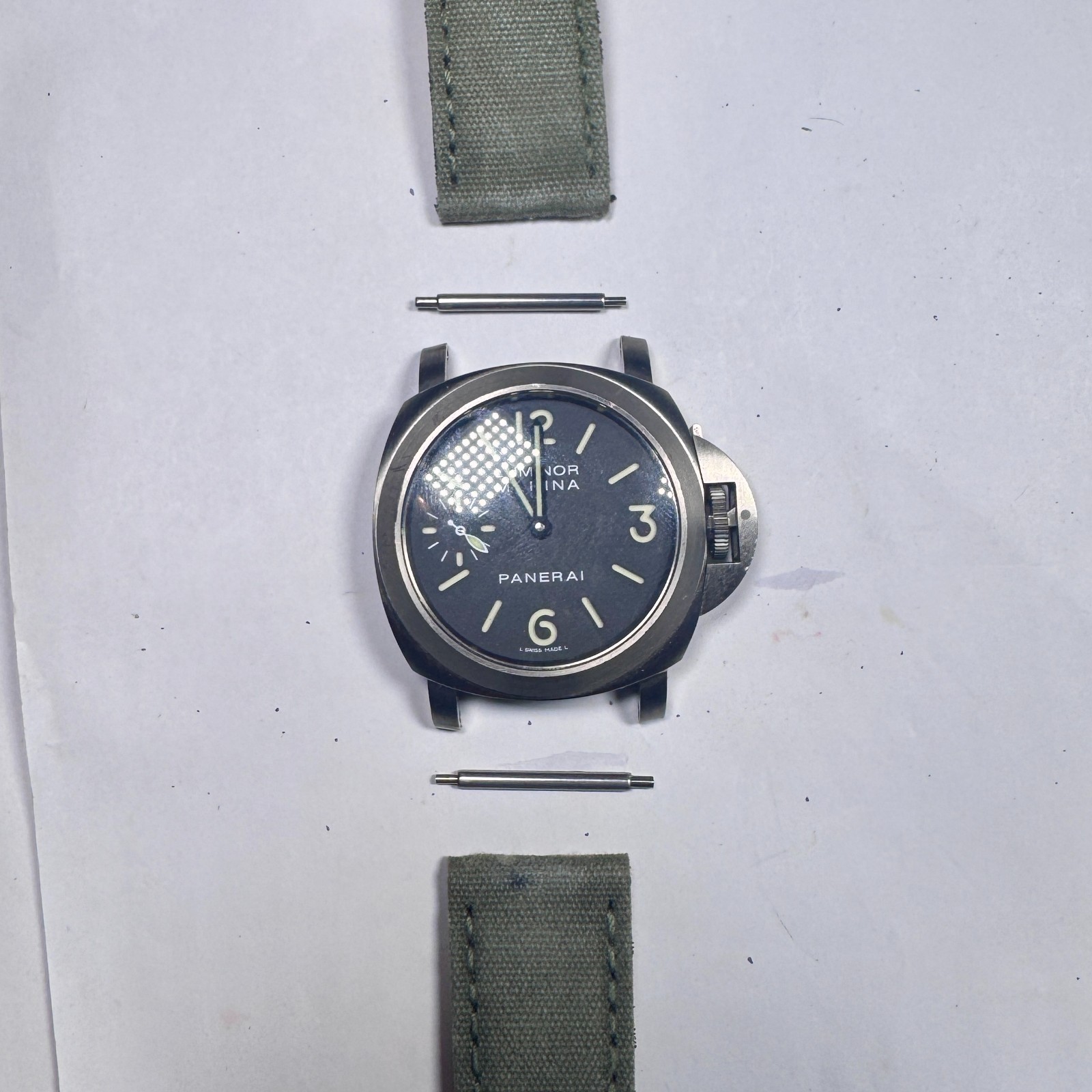 Set of 4 CUSTOM 24mm SPRING BAR PIN PAnerai strap band (replaces hex bars)