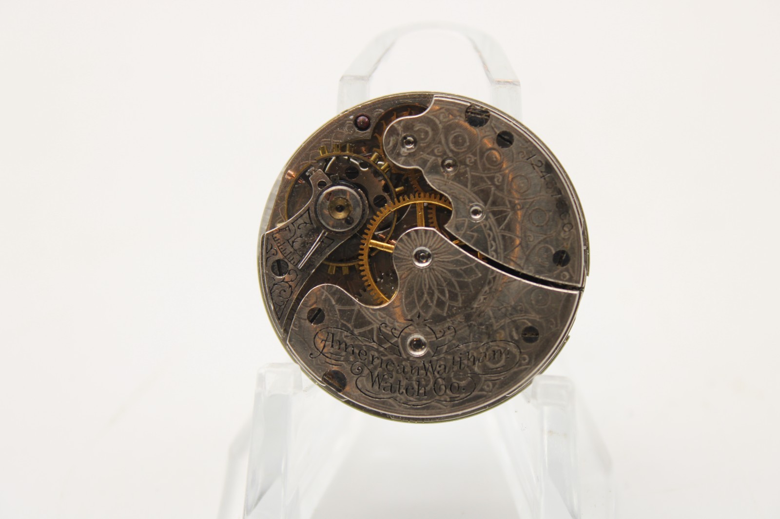 1903 WALTHAM POCKET WATCH MOVEMENT 12457560 GRADE: SEASIDE 0s 7j (RA)