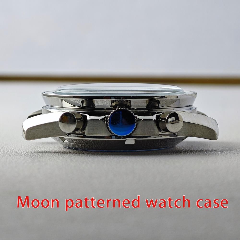 39.7mm Metal Watch Case Fit VK63 Movement Men Watch Parts for 20mm Strap