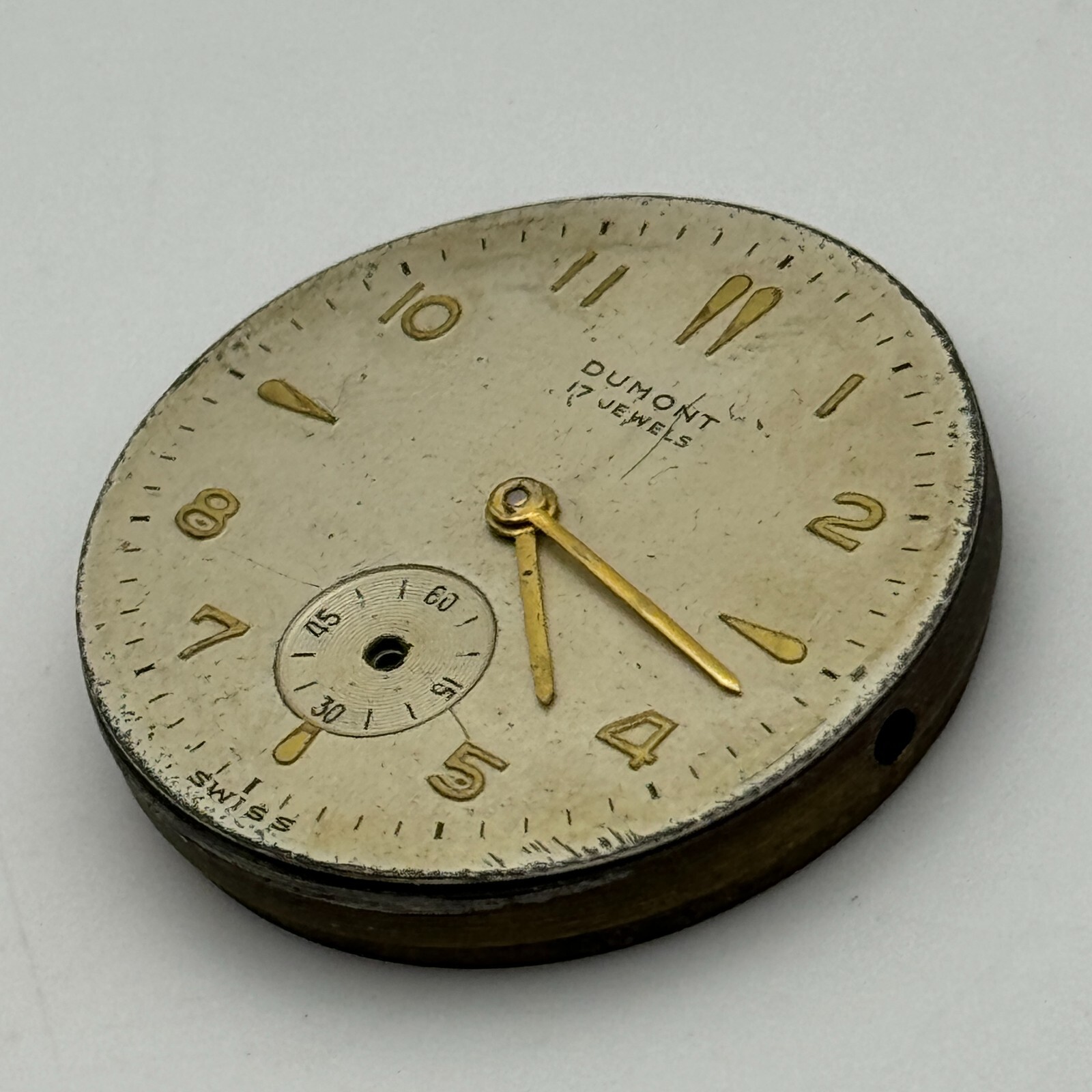 OM 125 Watch Movement Dumont Otto Meyer Men’s Manual Wind Swiss Parts 29.1mm