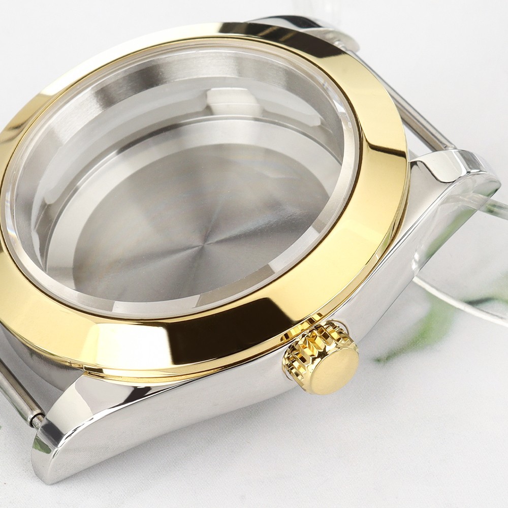 Sapphire Oyster Log Watch Case 36mm/39mm Fluted Bezel For Seiko NH35 Miyota 8215