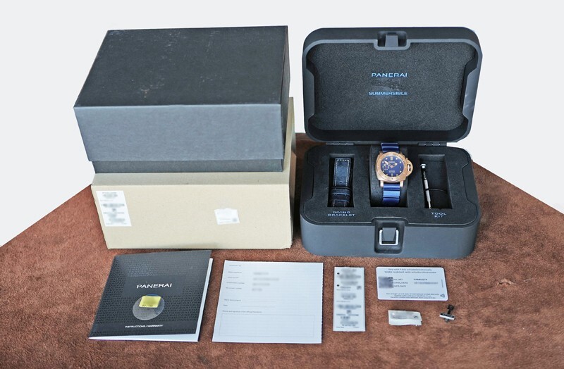 PANERAI PAM 1074 SUBMERSIBLE BRONZO AUTOMATIC DATE ABISSO 42mm PAM01074