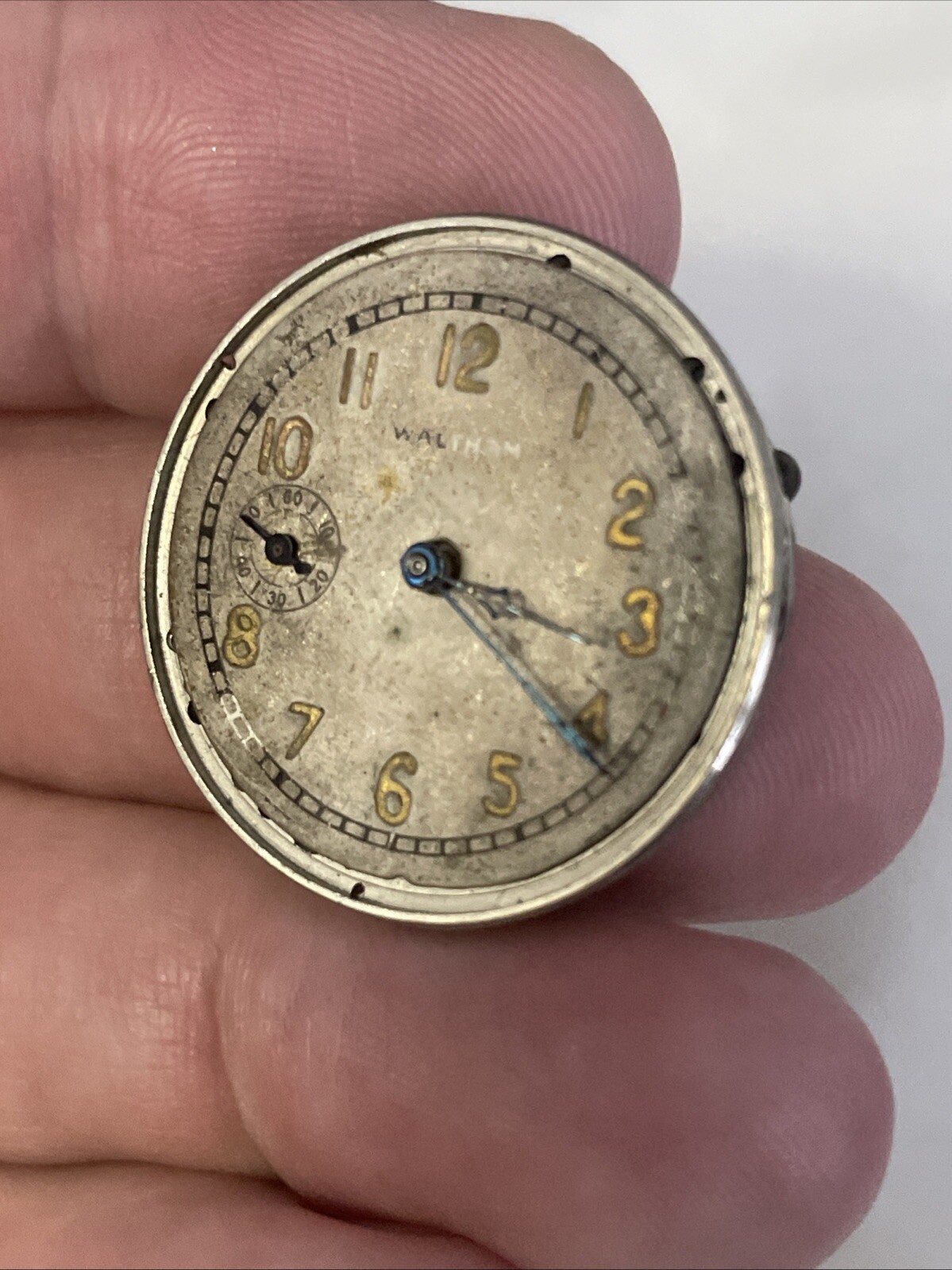 Waltham Watch Movement Grade 110 Size 0s 7j For Parts Or Repair