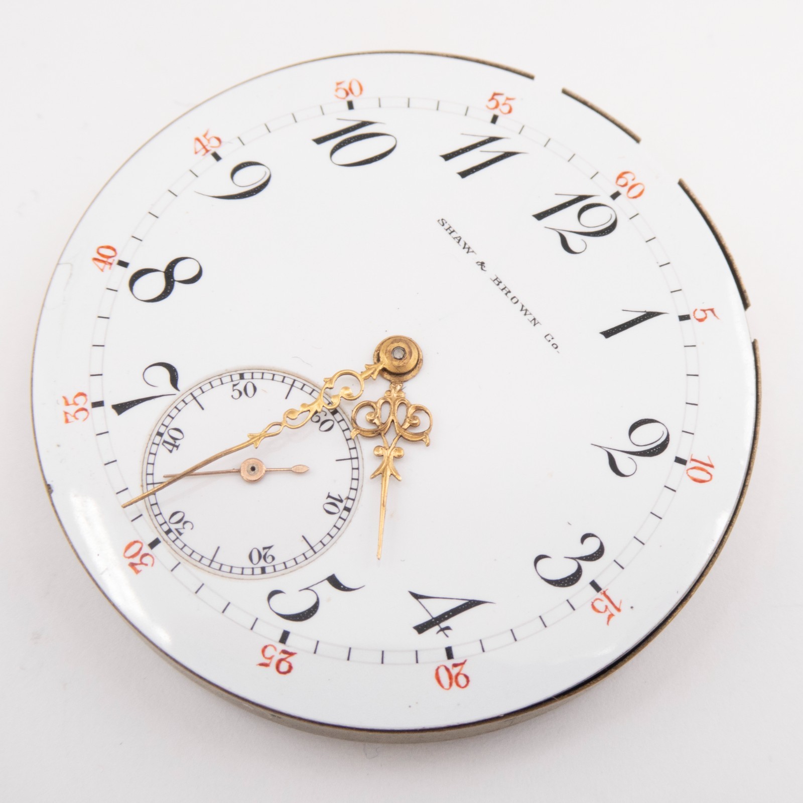 Touchon 39 x 7.1 mm 17-Jewel Antique Pocket Watch Movement, Ticks a Bit