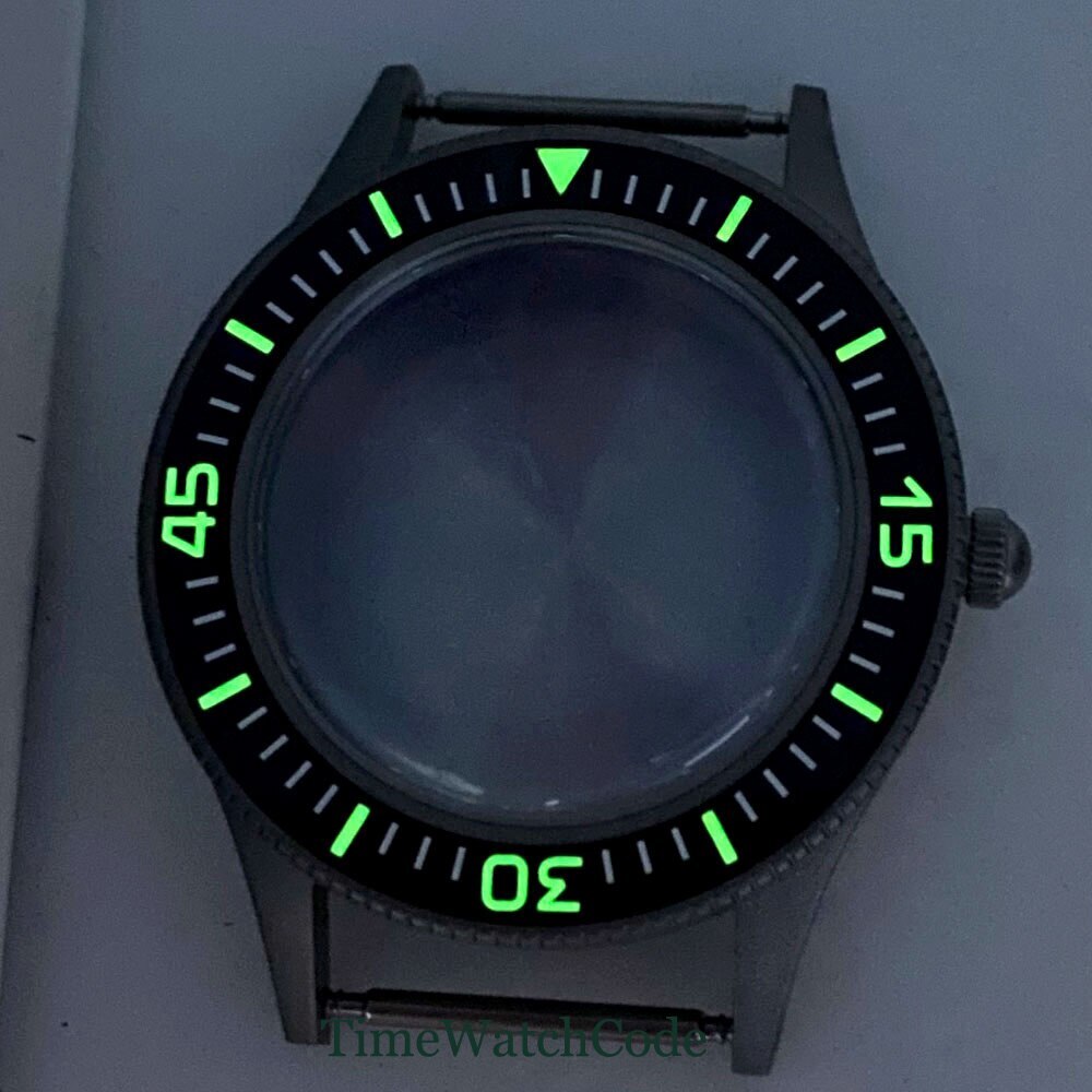 40mm Watch Case AR Domed Mineral Glass for NH35 NH36 ETA2824 PT5000 Super Lume