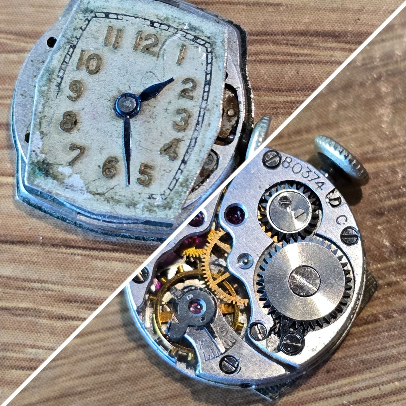 Vintage Waltham Premier 670 15 Jewels 80374 C USA Mechanical Watch Movement WP2