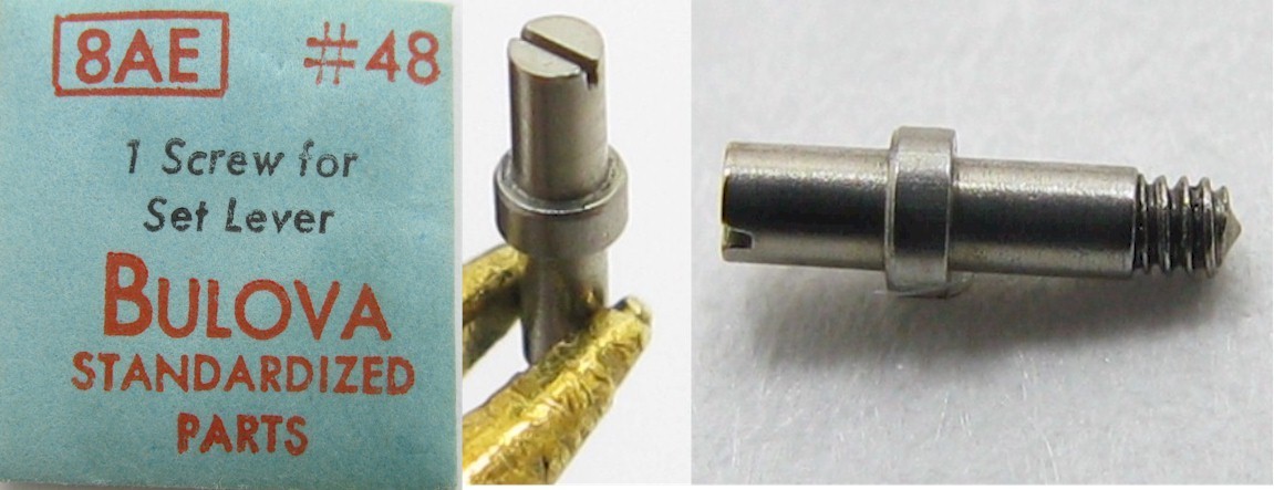 Bulova 8AE 8AC … watch parts setting lever screw #5443 / 48