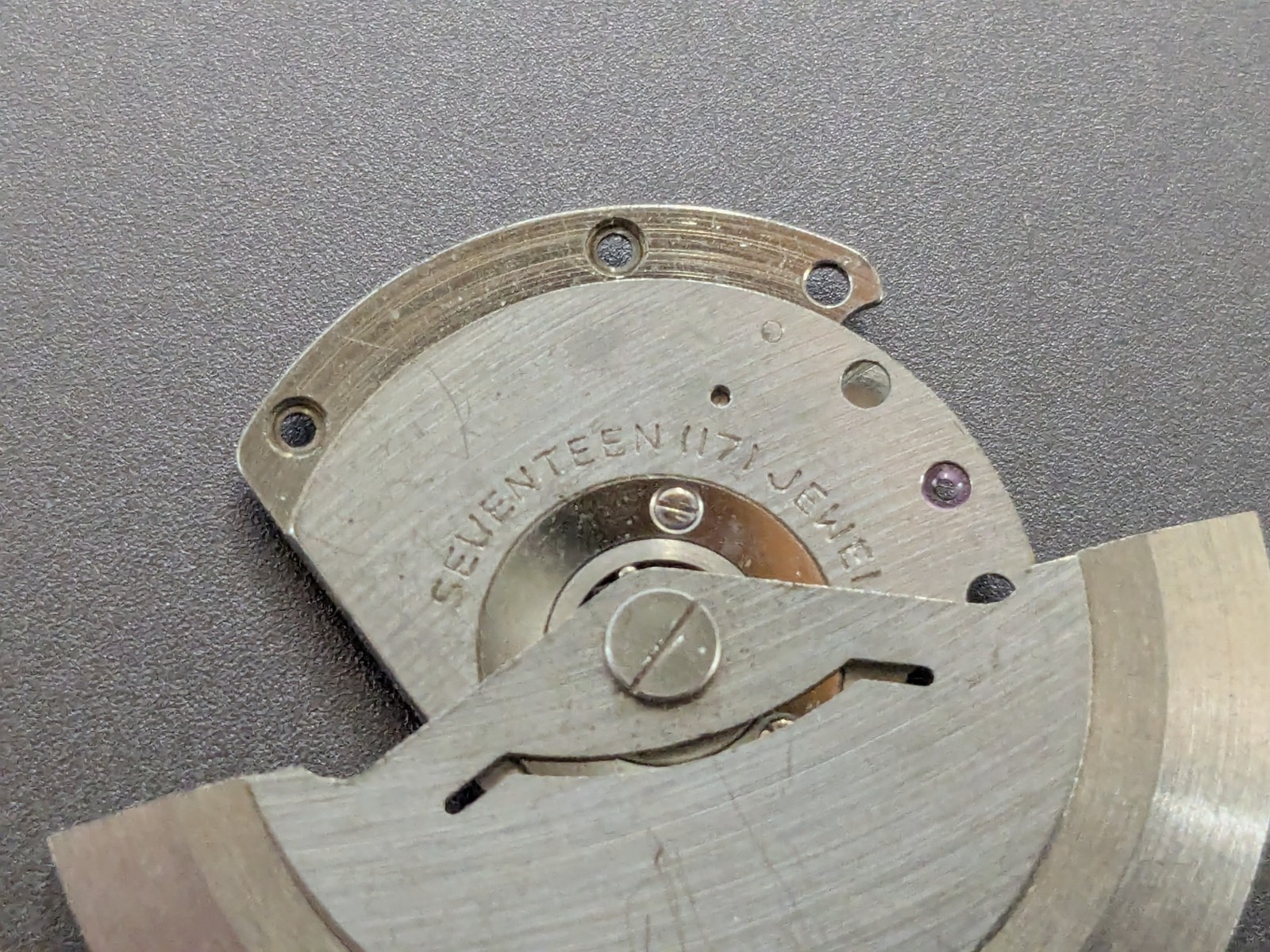 UT Unitas Automatic Watch Rotor Partial Winding Assy – Oscillating Weight – Used