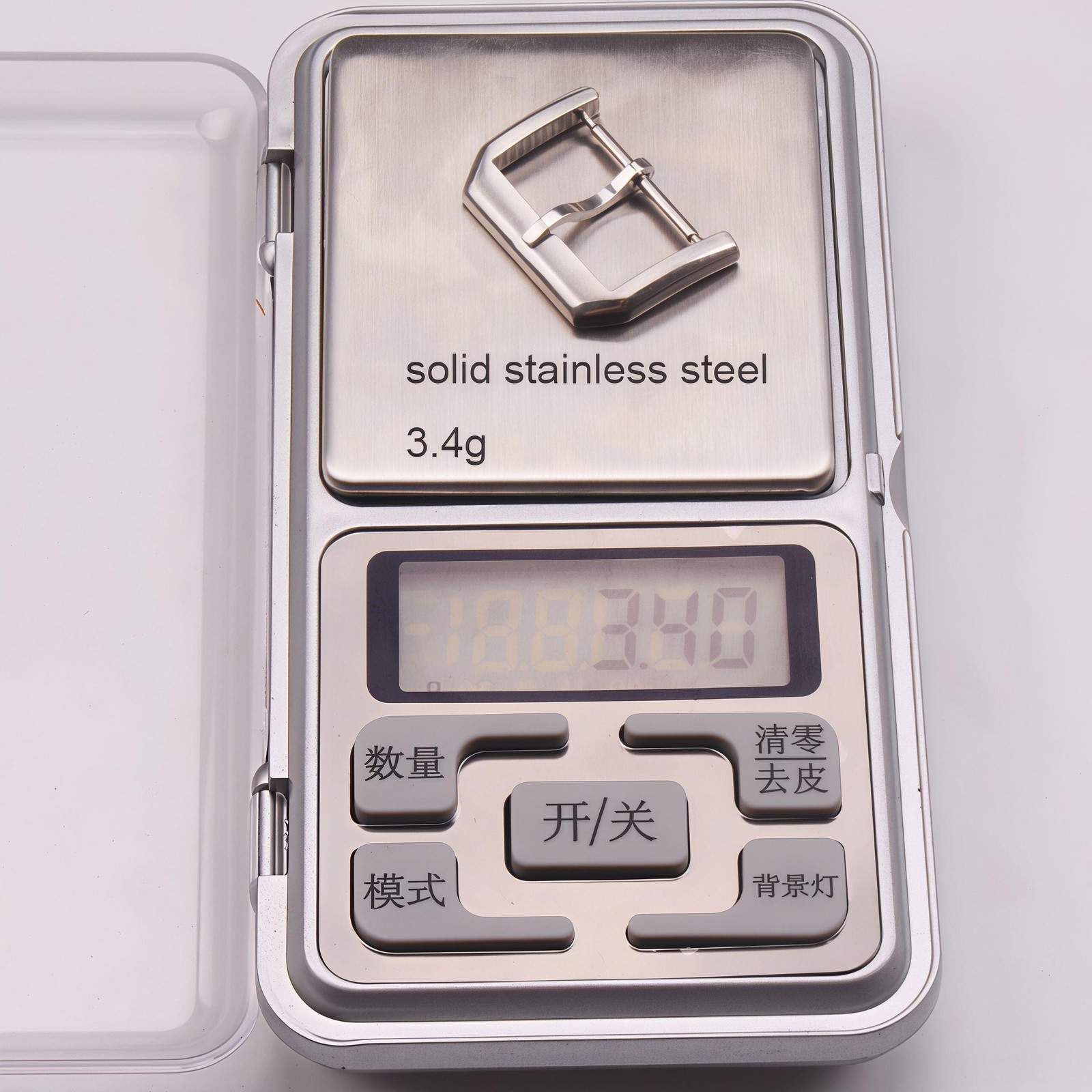316L Stainless Steel Watch Buckle 16 18 20 22mm Pin Clasp Leather Strap Men