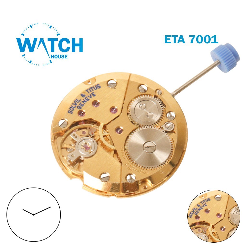 ETA 7001 SOLVIL & TITUS GENEVE -Swiss Manual Movement-2 Hands-Height:3.61mm