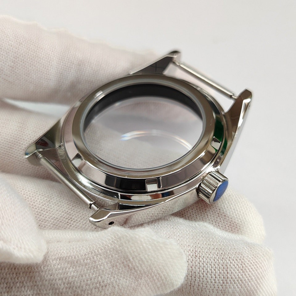 38mm Stainless Watch Case Sapphire For NH35 NH36 4R Movement 31mm Dial Parts