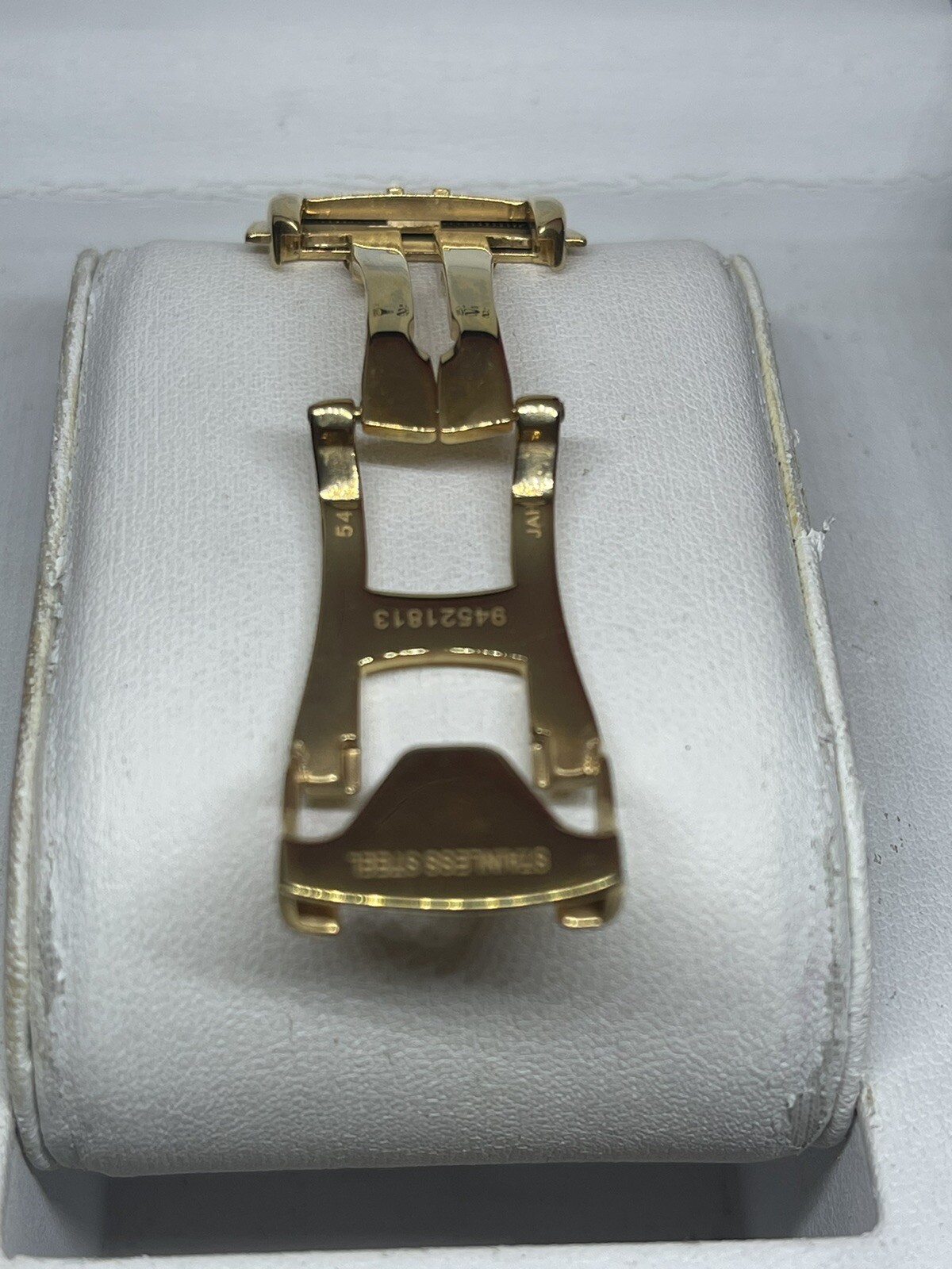 Beautiful New 18mm For OMEGA yellow Gold Plated Deployment Buckle