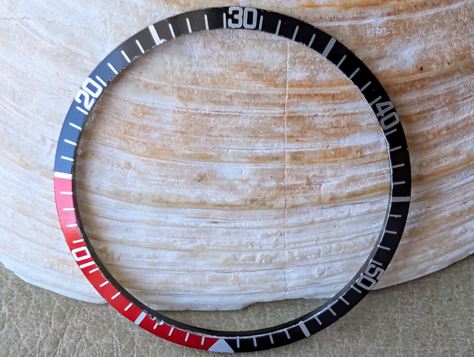 Vintage Bulova Caravelle Set-O-Matic Diver BEZEL INSERT FOR N538 & Q110 CASES