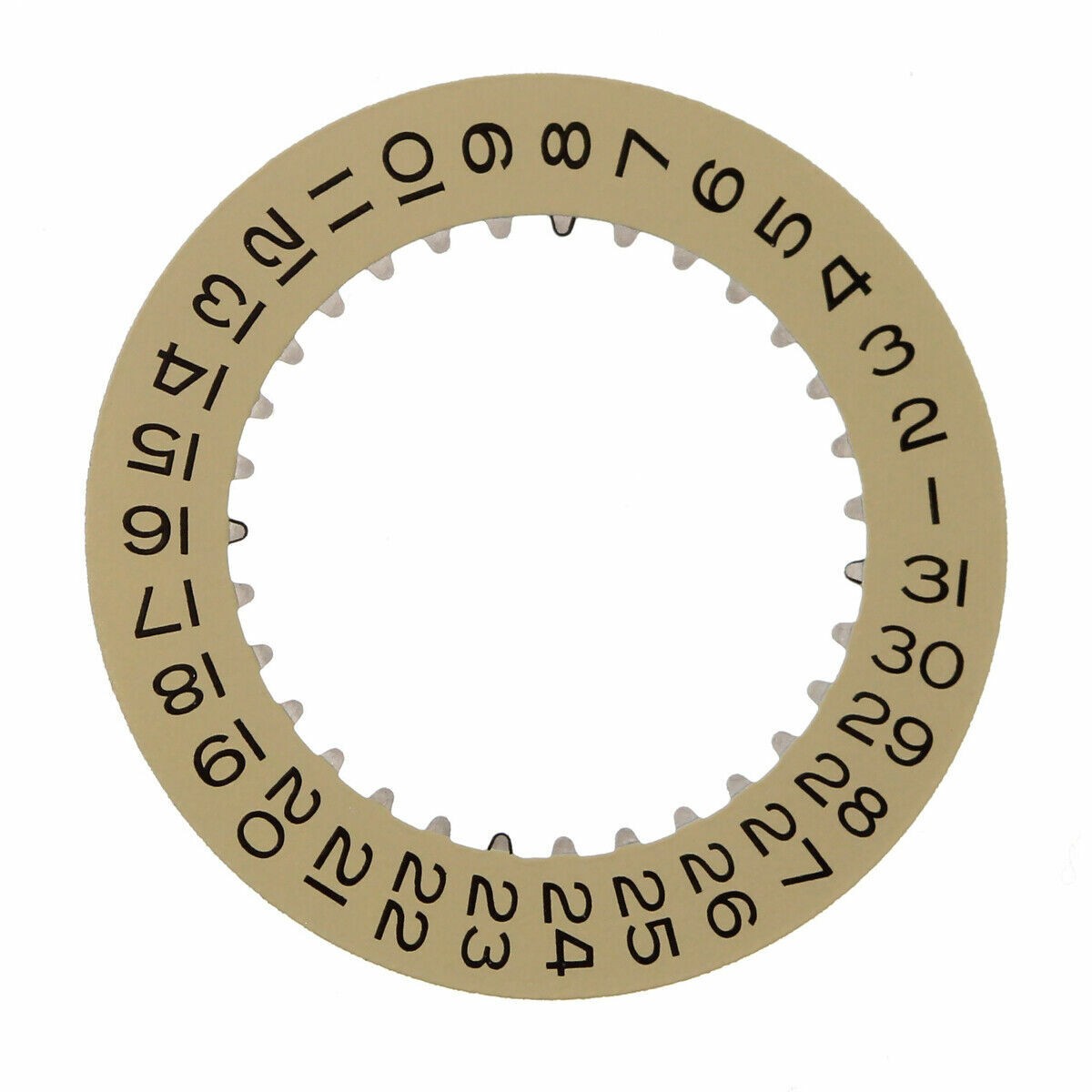 CALENDAR DATE DISC FOR ROLEX SUBMARINER 16610,16600 MOVEMENT 3135/3155 CHAMPAGNE