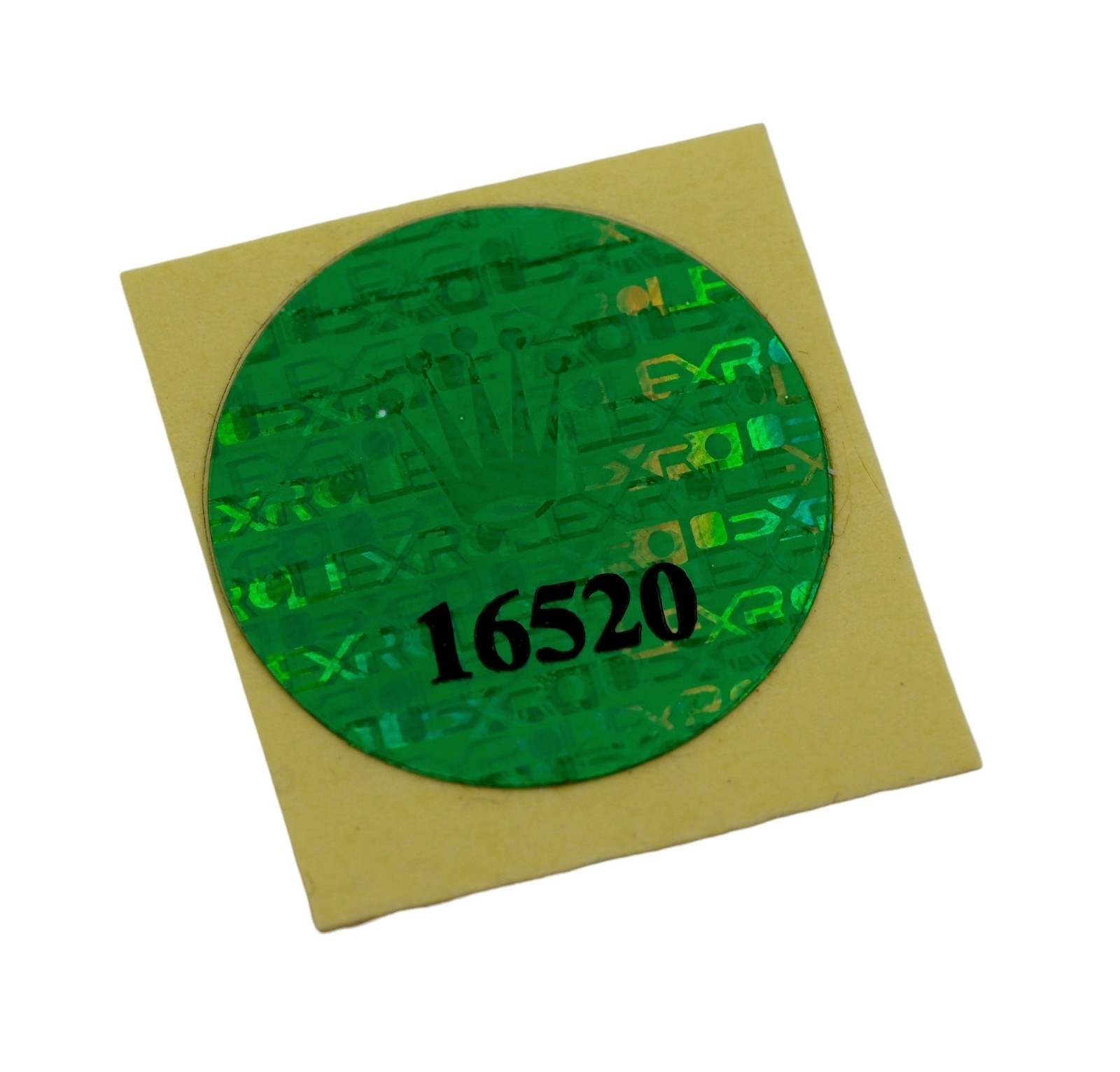 Authentic Rolex Ref 16520 Daytona Watch Green Case Back Hologram Sticker New!