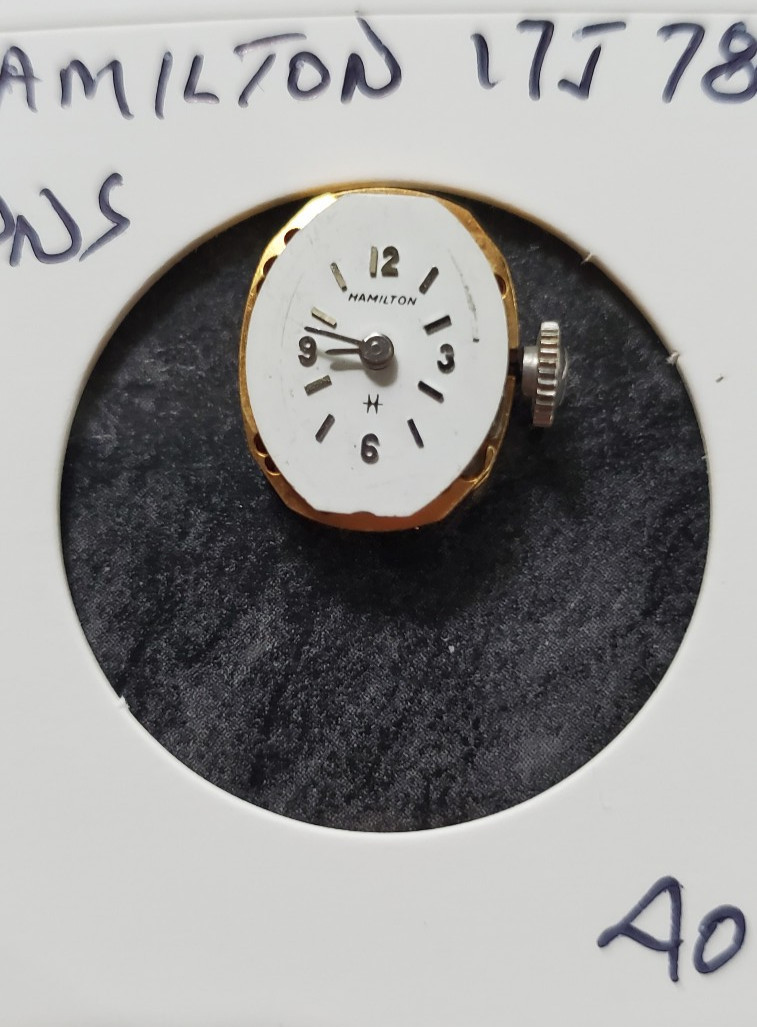 WOMANS HAMILTON 17j 780 WRIST WATCH MOVEMENT #4012