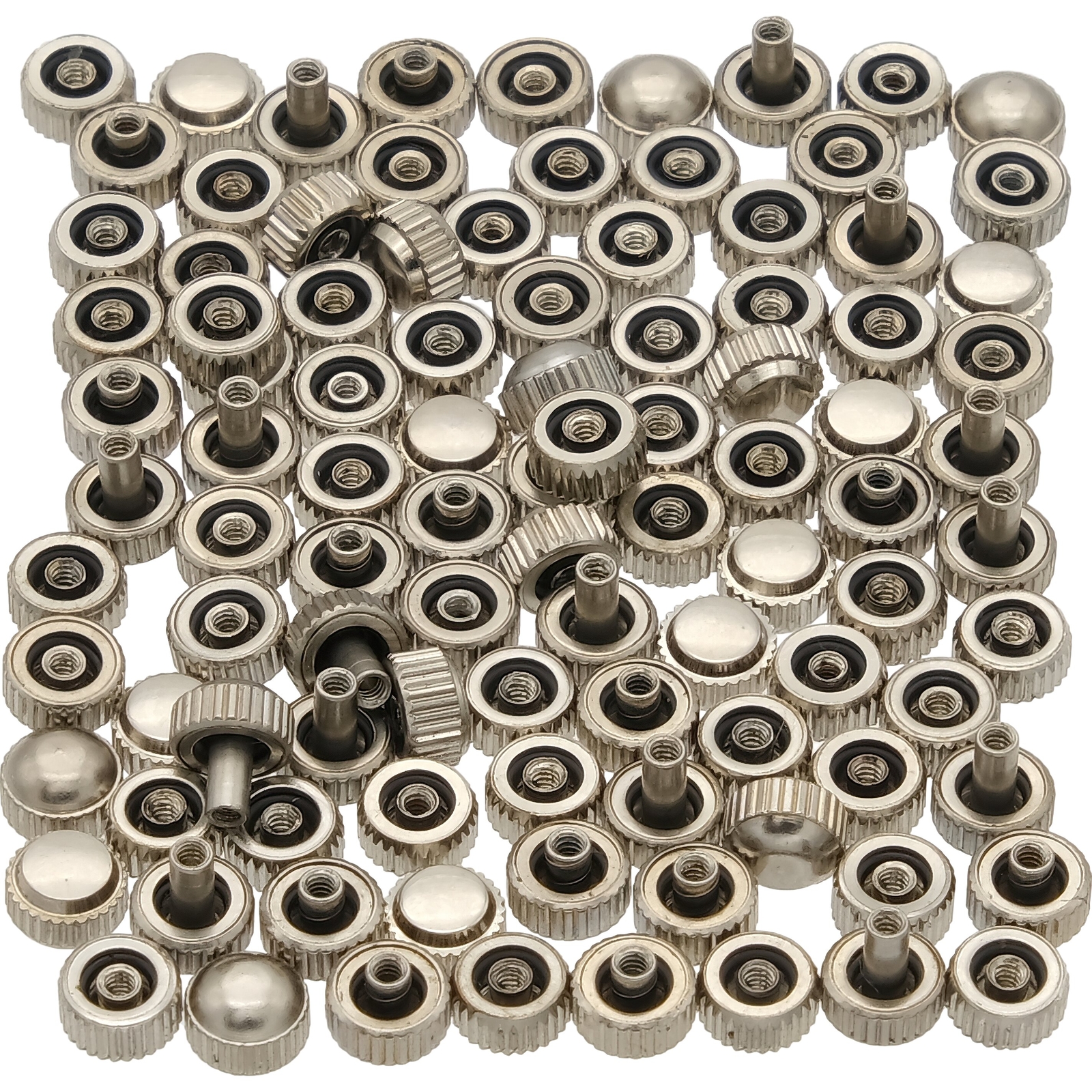 100 Assorted Quartz Watch Crowns For Watch Repair