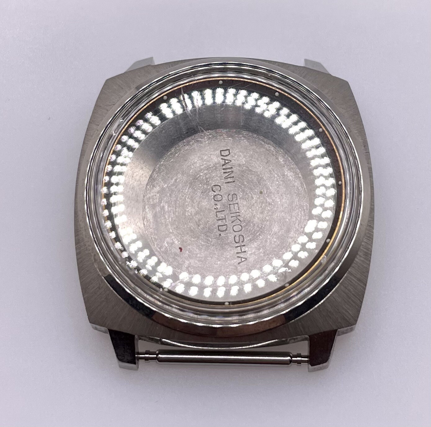 Preowned Genuine Seiko 6106-7099 Stainless Steel Complete Case Part