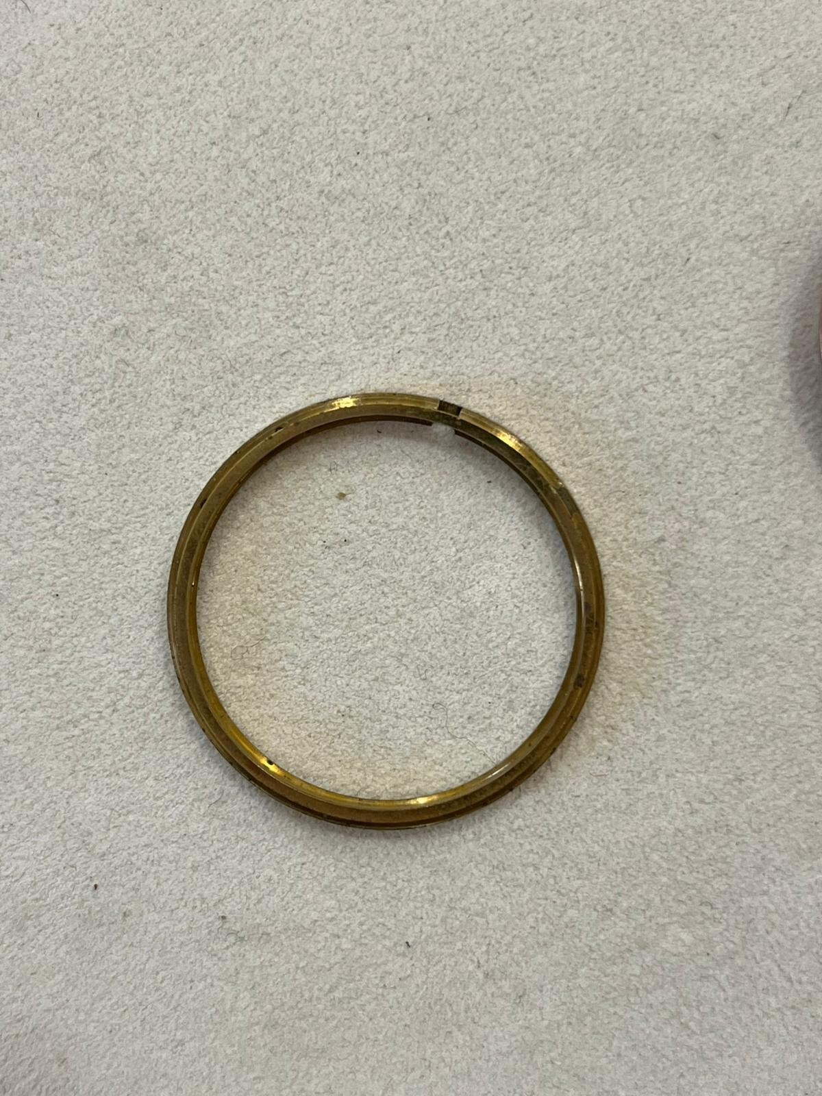 Omega movement with date, crown and brass back case, ref.25252995