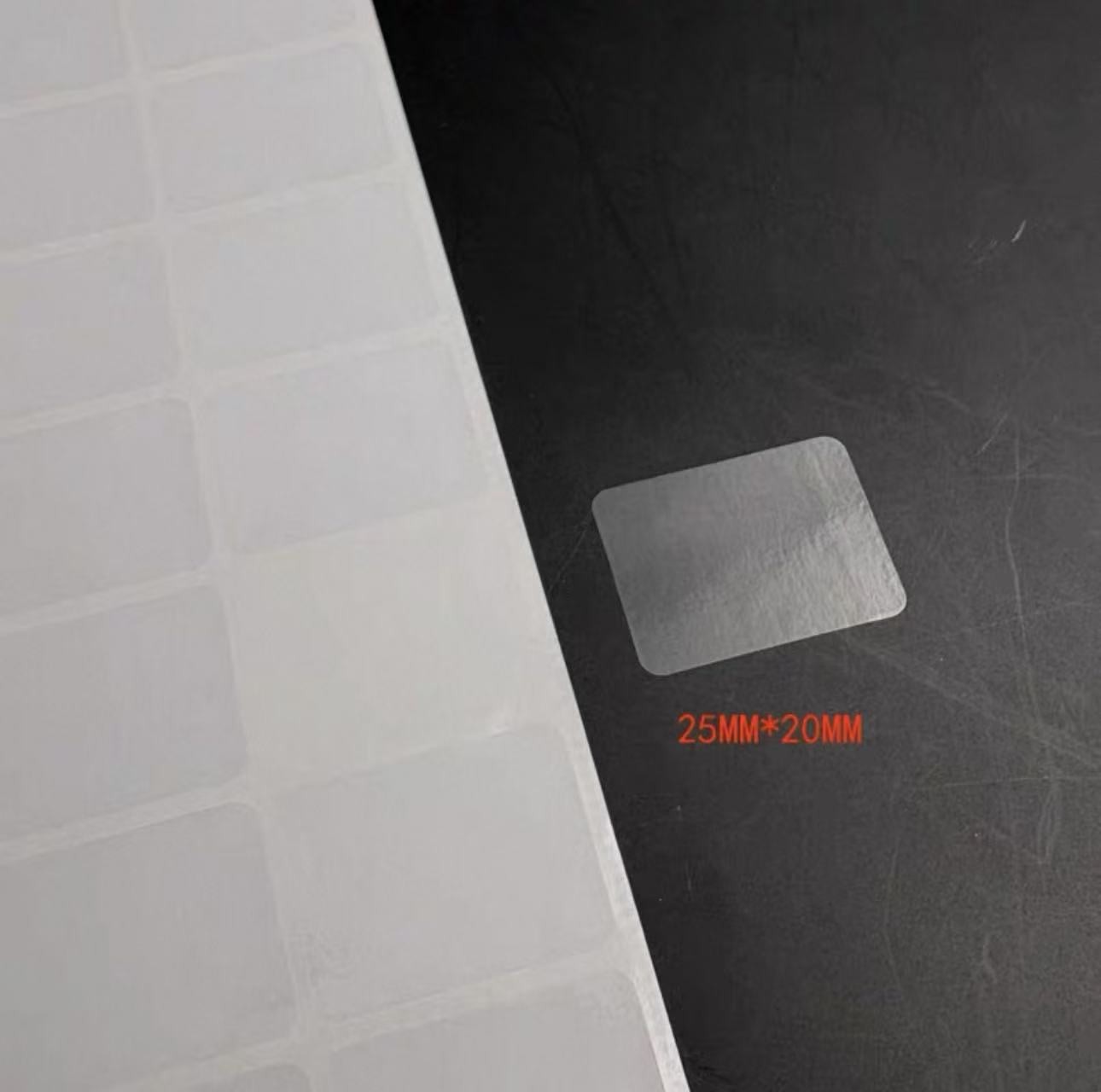 Anti-Scratch Square rectangle PVC Protection Film for Watch Crystal Glass 100pcs