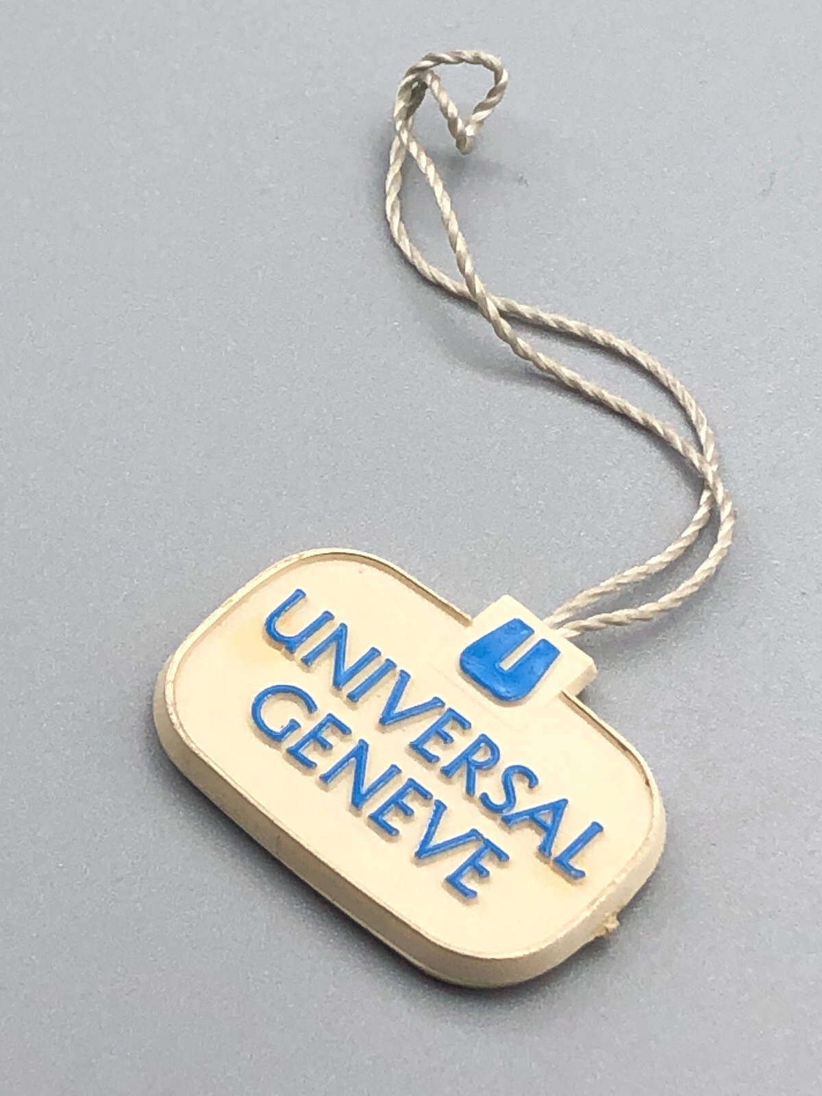RARE VINTAGE 60s UNIVERSAL GENEVE WATCH CHRONOGRAPH HANGTAG TAG COMPAX DIVER