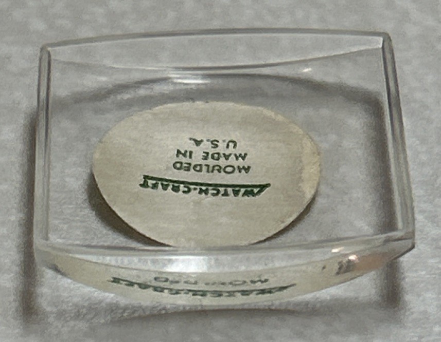 Vtg Genuine Watchcraft For ELGIN P7C224 #217 Watch Crystal W/ Display Box NOS