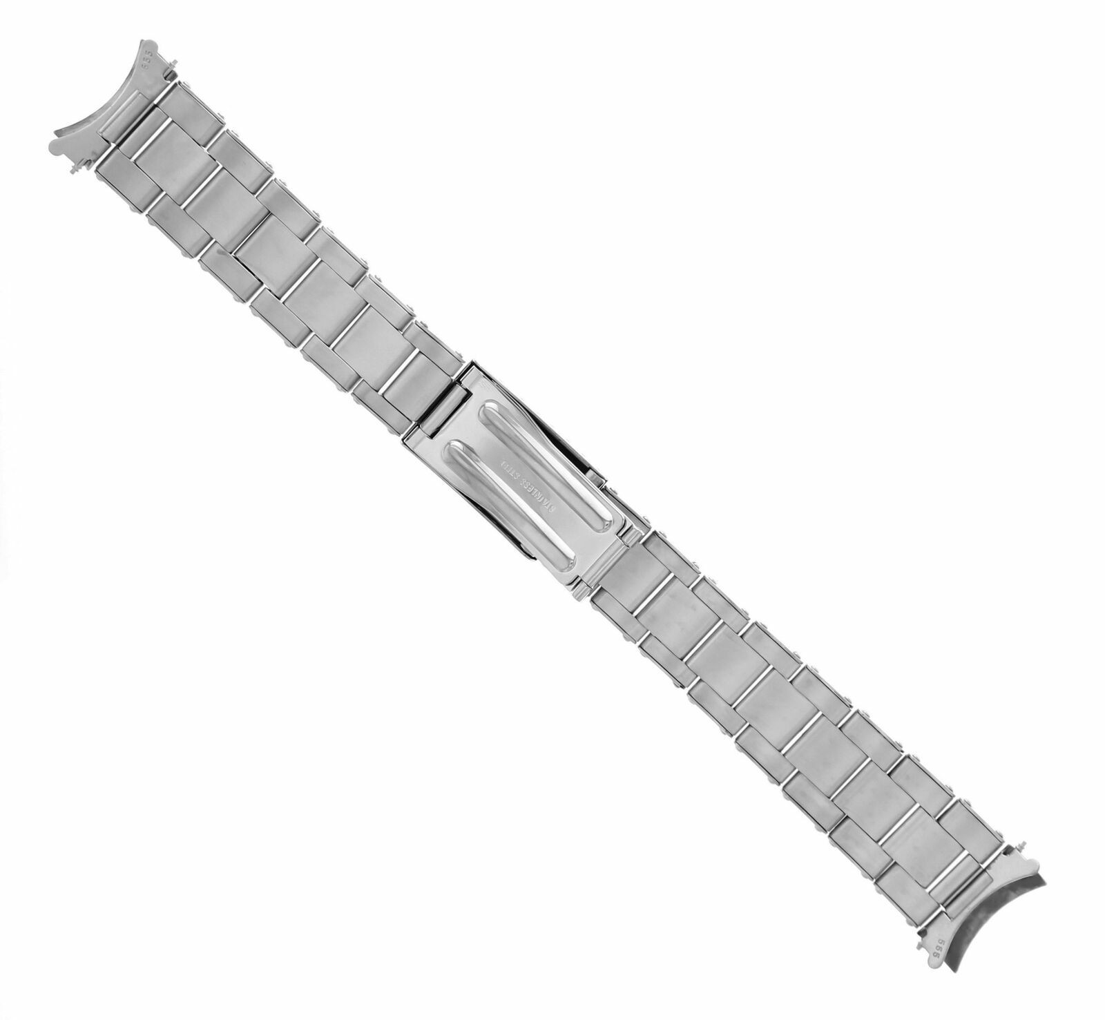 STAINLESS STEEL OYSTER WATCH BAND FOR ROLEX 19MM 34MM CASE 15000, 15010, 15200