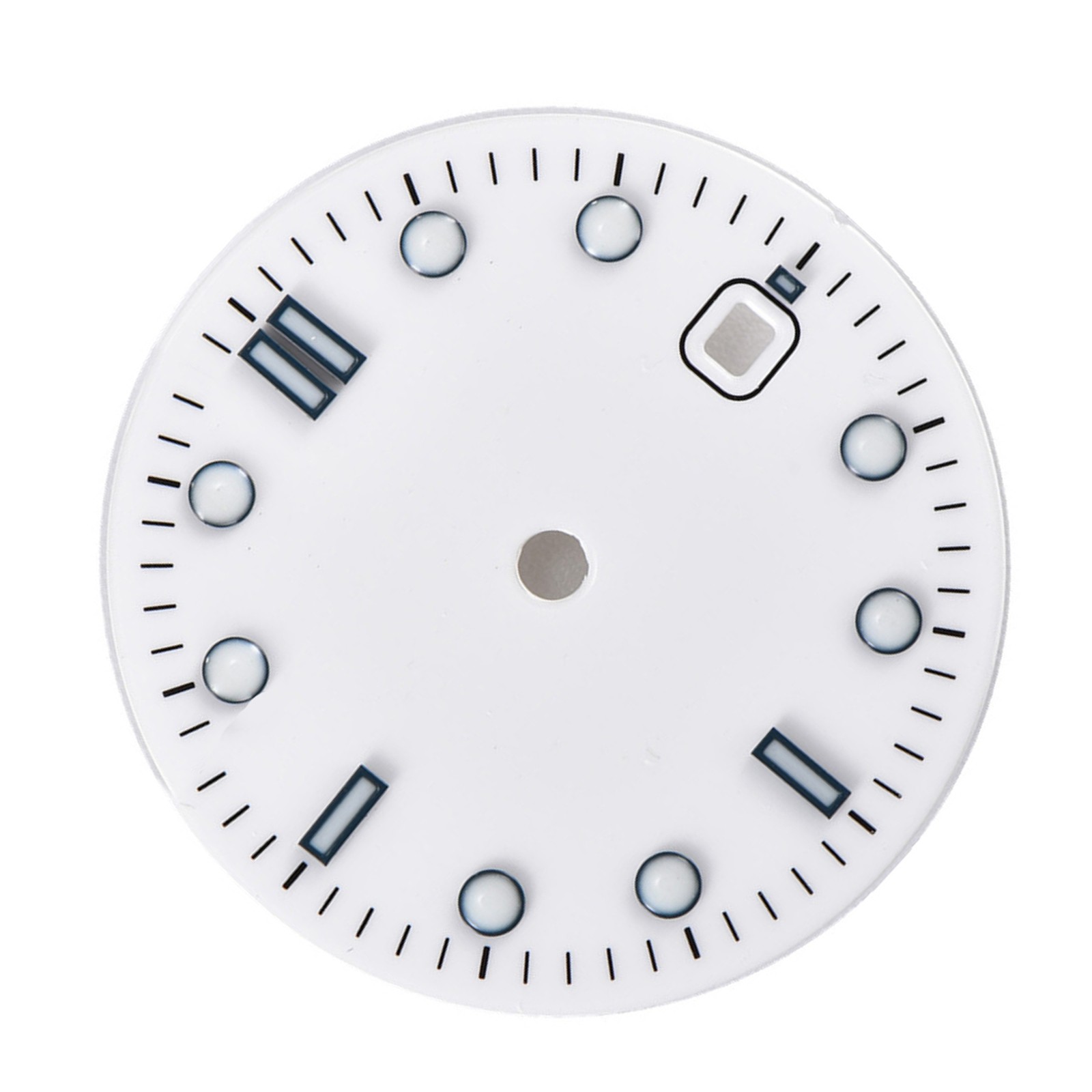 White Watch Dial Parts Wih Luminous For ETA 2836/2824 Mingzhu DG2813 Movement L