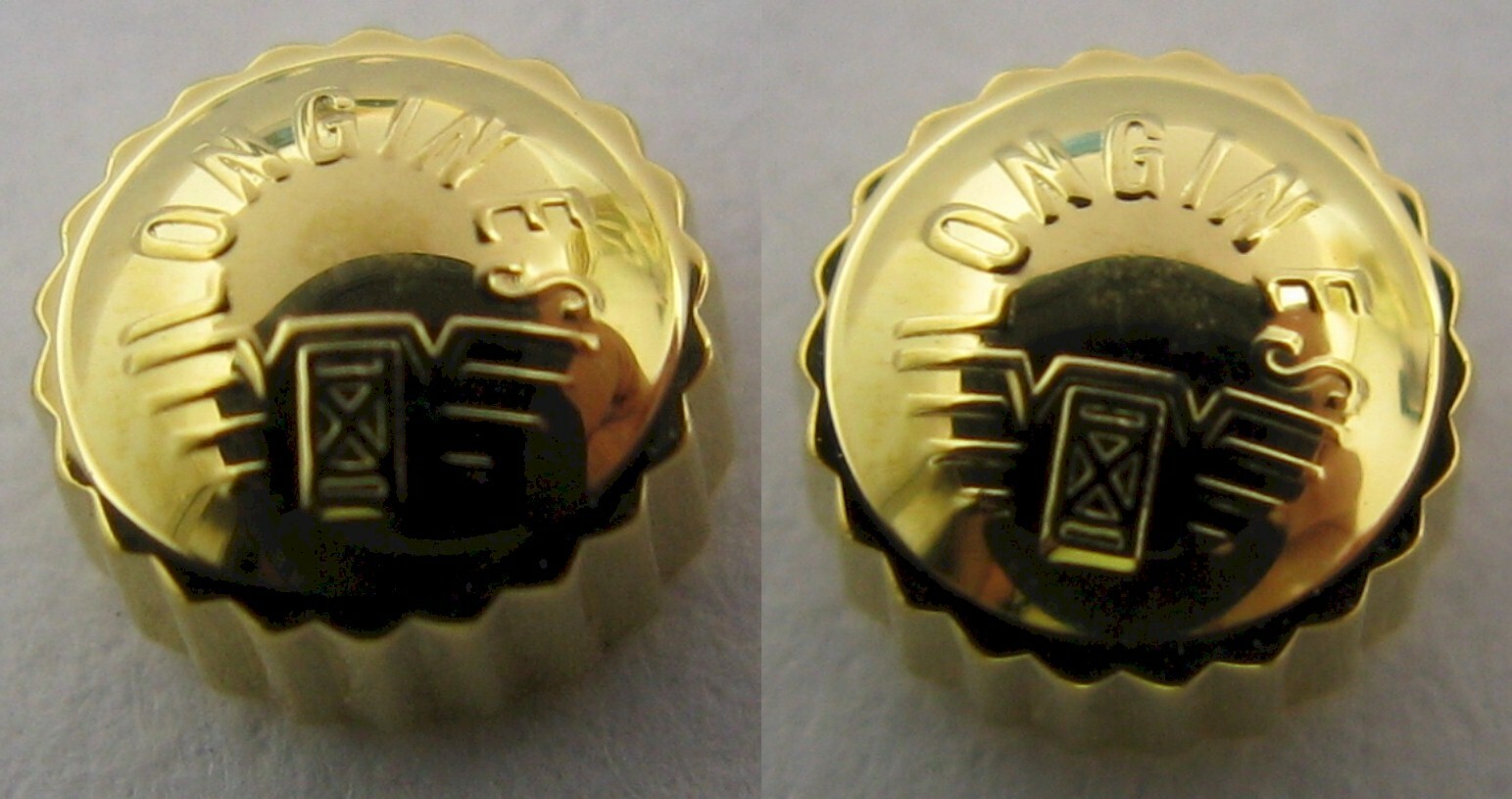 Longines crown in gold plated diameter 4.4 mm * Tap 10 *