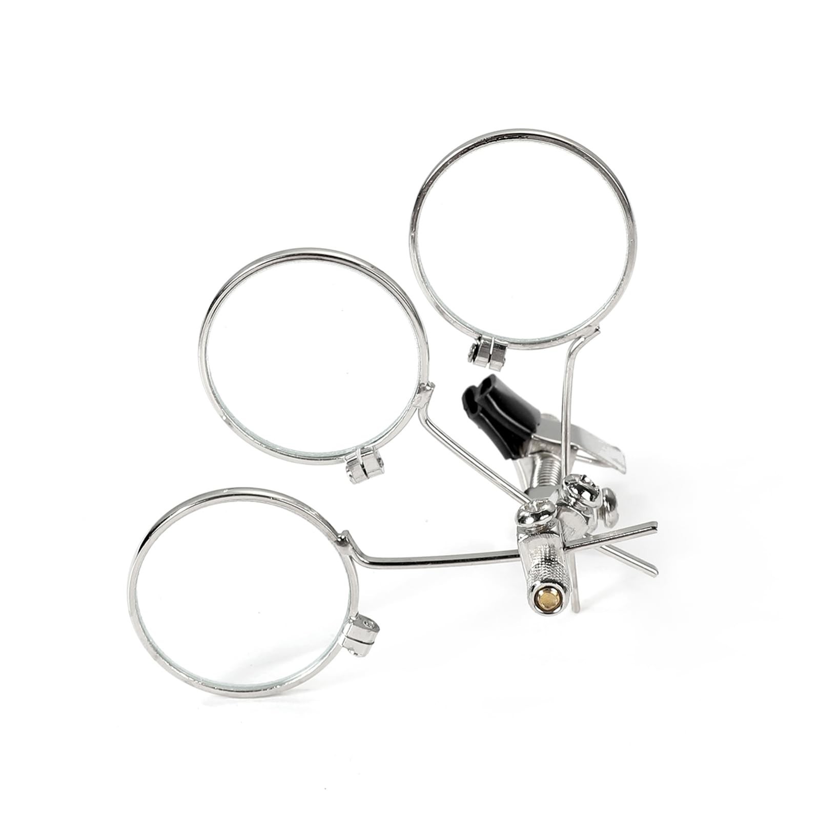 Jeweller’s Eye Loupe 3.3X, 6.6X, 9.9X Triple Ocular Loupe Steampunk Lens Clip…