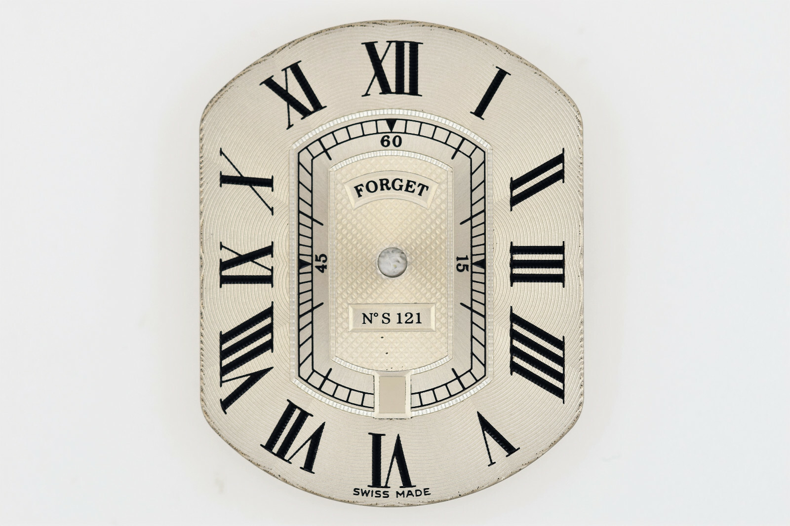 FORGET Vintage Silver Watch Dial 22 x 28 mm (ZB787)