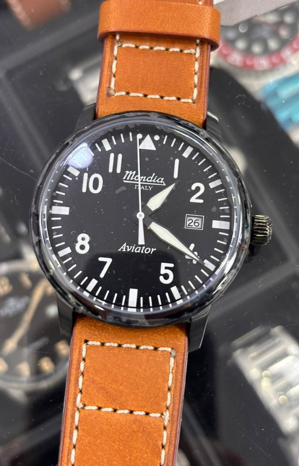 Mondia Aviator MI-780BK-03BK-CP Quartz Men’s Watch New