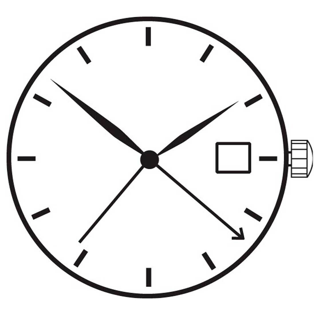 Ronda 505 24H 505.24H Quartz Watch Movement Swiss Parts