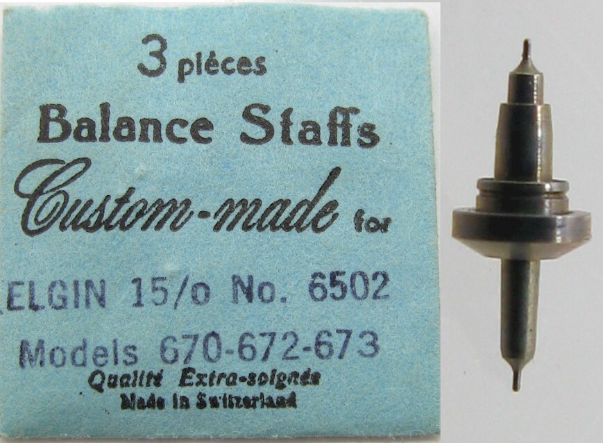 Elgin 670 671 672 673 balance staff wrist Watch #6502 & 723