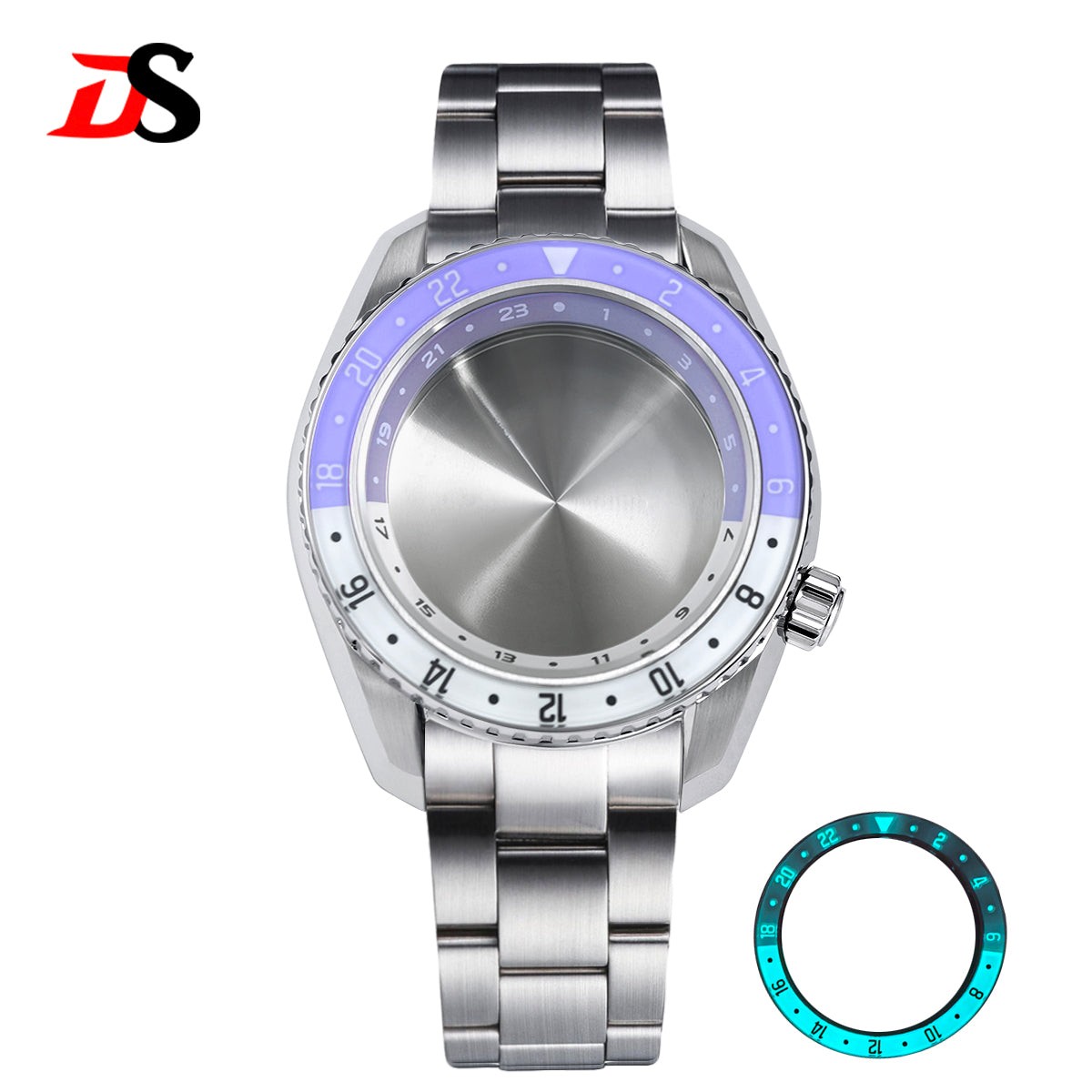SPB185 42mm Case Sapphire Glass Bezel Blue Lume Two-way Rotation NH35 NH34 20bar