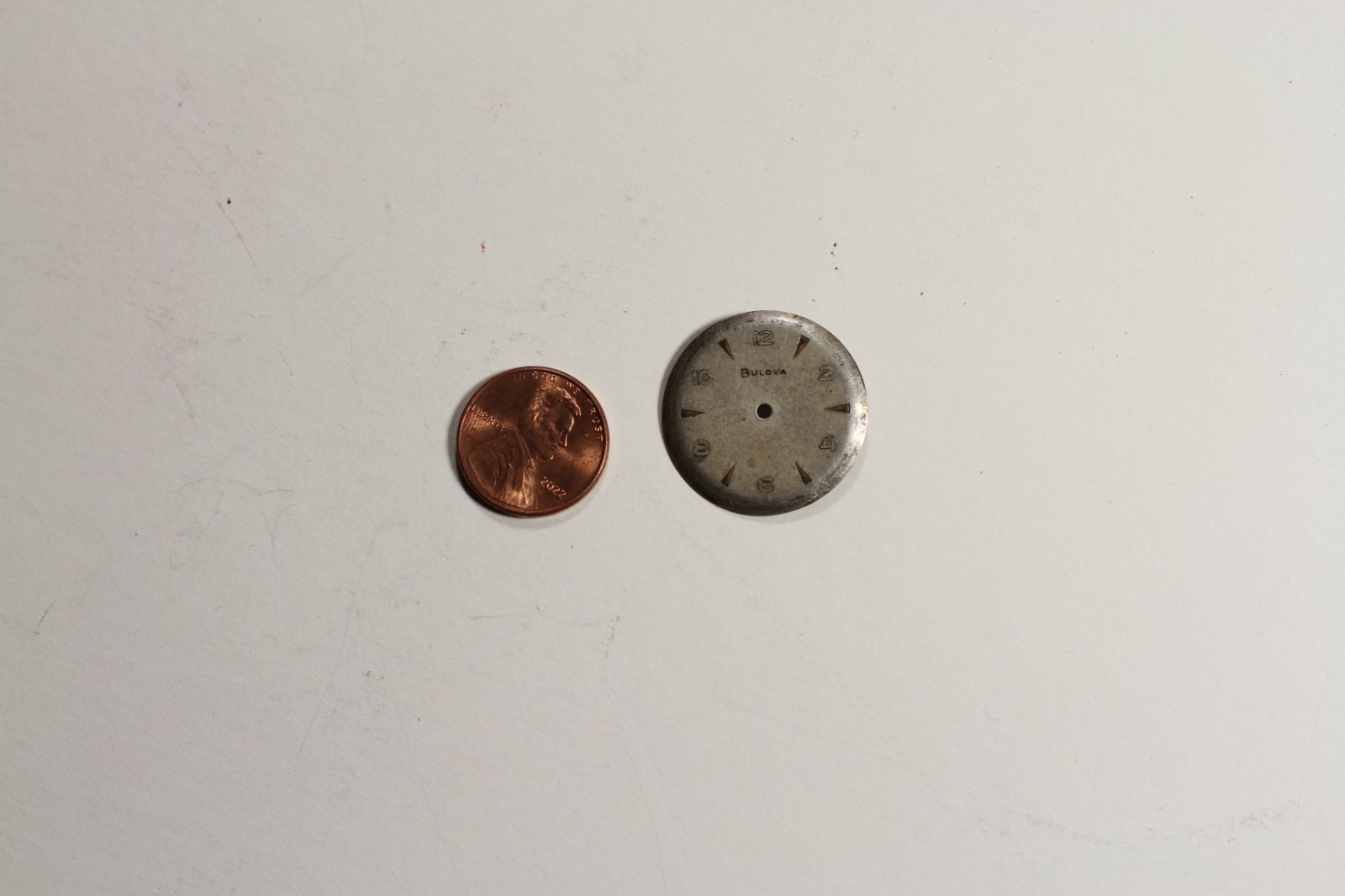 BULOVA SELF-WINDING WATCH DIAL FACE ONLY FOR PARTS/REPAIR/RESTORE 25.5 mm