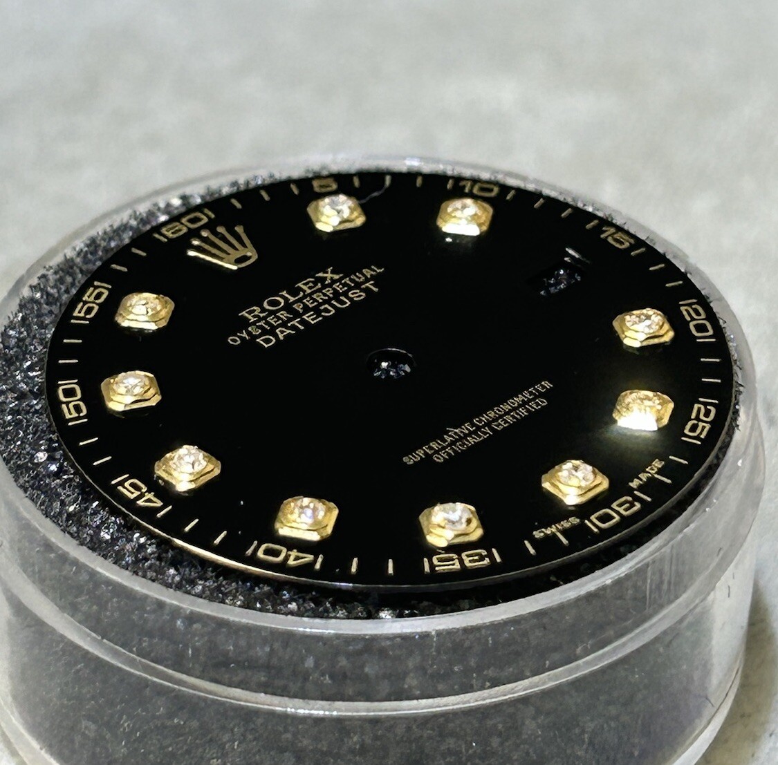 Rolex 41mm Datejust Custom Black Diamond Dial For Models 116333 & 116303