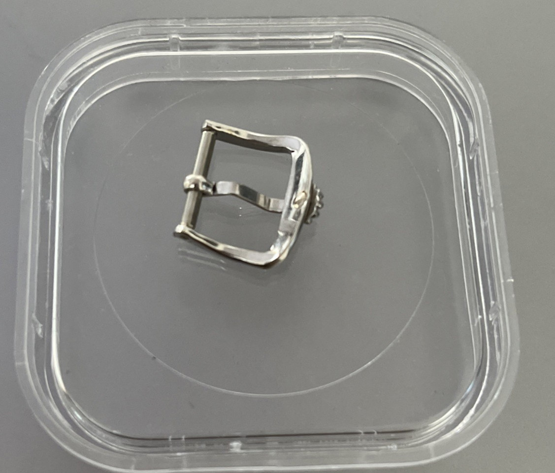 Rolex Watch Pin Tang Buckle 13mm Silver Tone Vintage Authentic