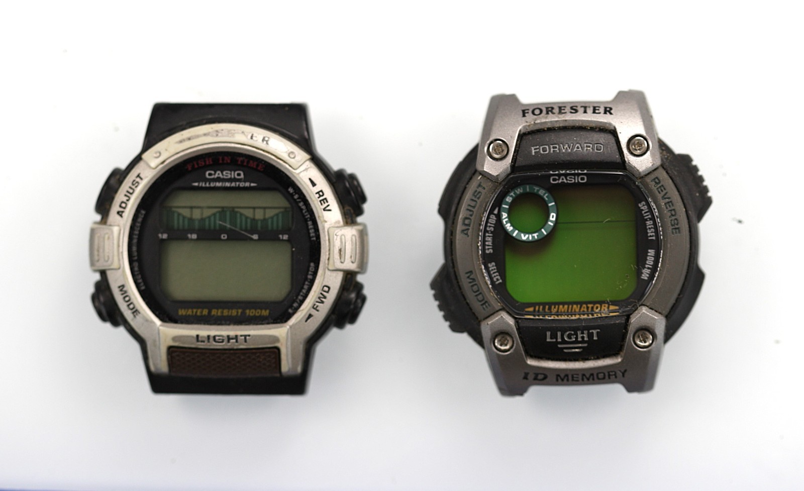 Casio Watch Men FT-200 FT-120H Forester Battery 100m WR Quartz NON WORKING