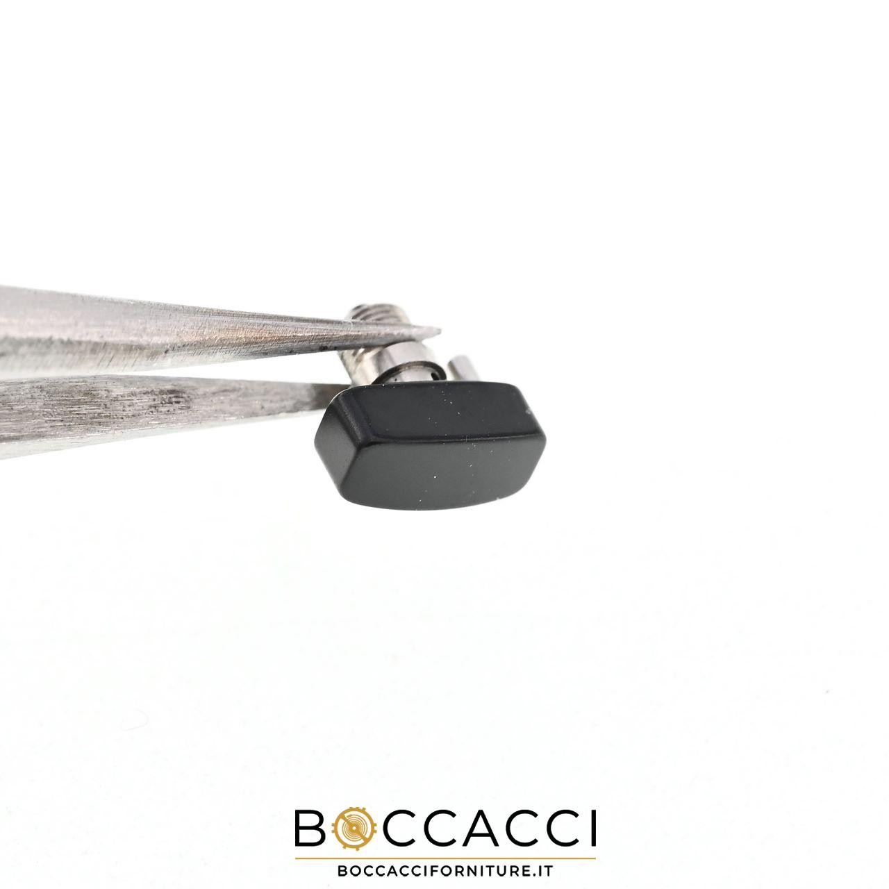 GENERIC Compatible Black Steel Button for Tag-Heuer 6.5×3.0 (NEW)