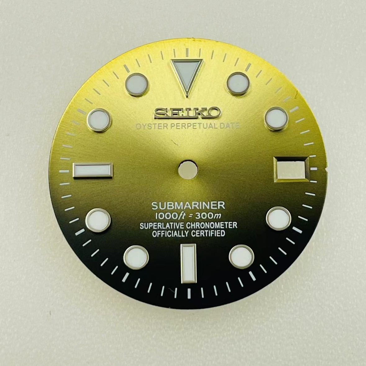 28.5MM Gradient color Watch Dial Ice Blue Luminous for NH35 NH36 Movement
