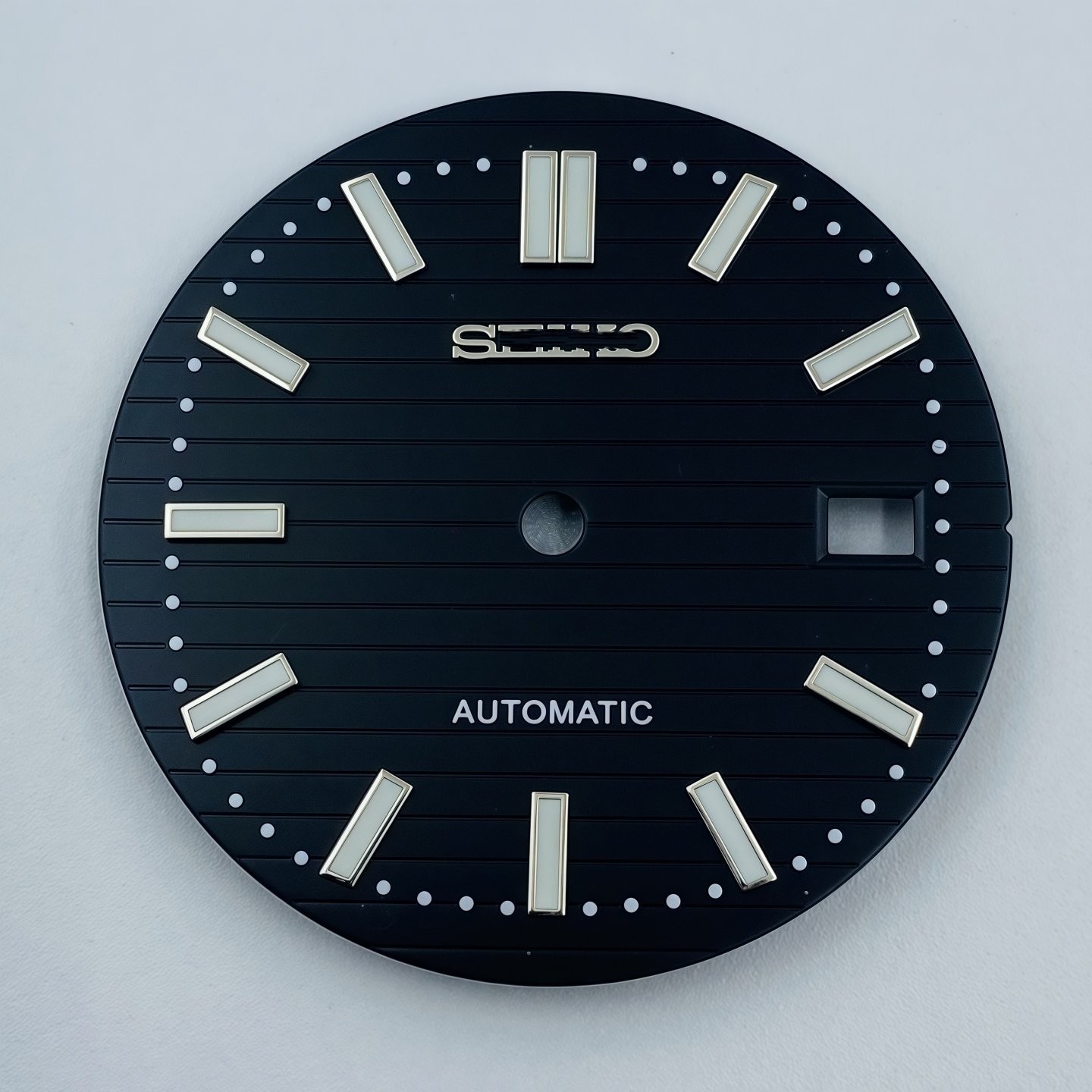 30.5mm Gradient stripes Watch Dial Green Luminous for Nh35 Nh36 Movement