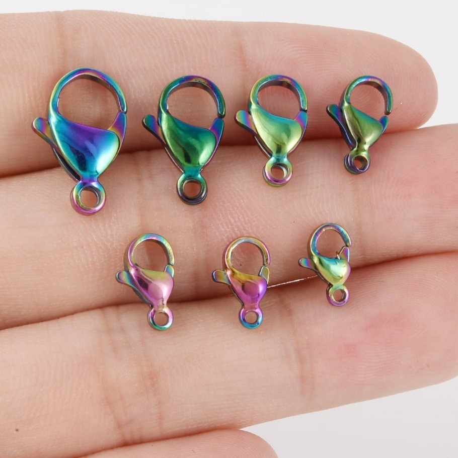 Stainless steel lobster buckle DIY jewelry bracelet necklace connecting 20PCS