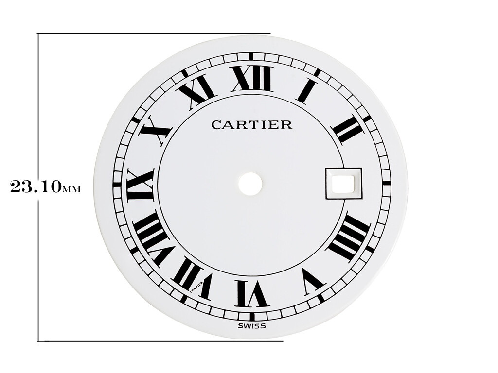 Cartier watch parts – Santos Mens Octagonal Automatic – White Dial