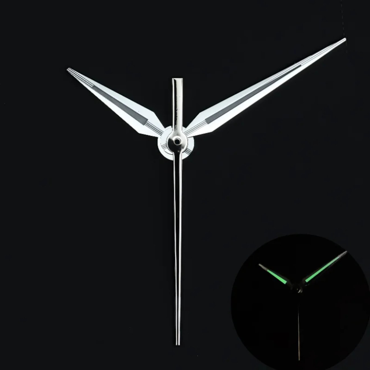 Watch Hands Set Green Blue Lume for NH35 NH36 NH34 Movement SKX007 Mod Pointers