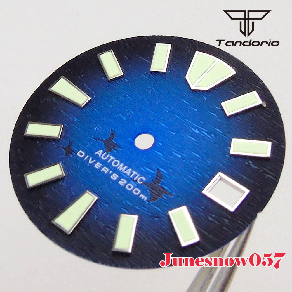 29mm White/Orange/Blue/Green/Black Men’s Watch Dial Lume Fit NH35A NH36A SKX SRP