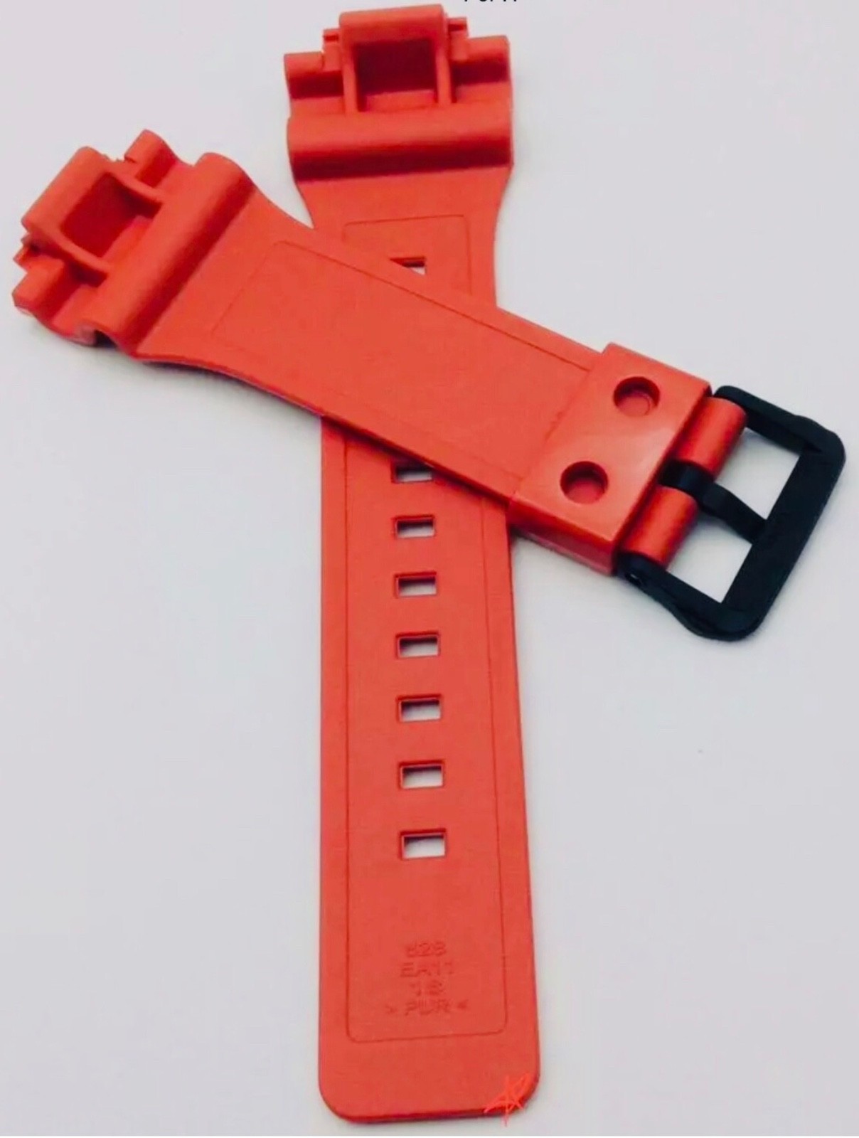 Genuine Casio Watch Band 4 T. Solar AQS810WC-4AV AQ-S810WC Glossy Red Strap +Pin
