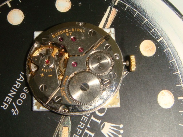 Bueche Girod calibre 67 Vintage watch movement complete runs project part in GUC