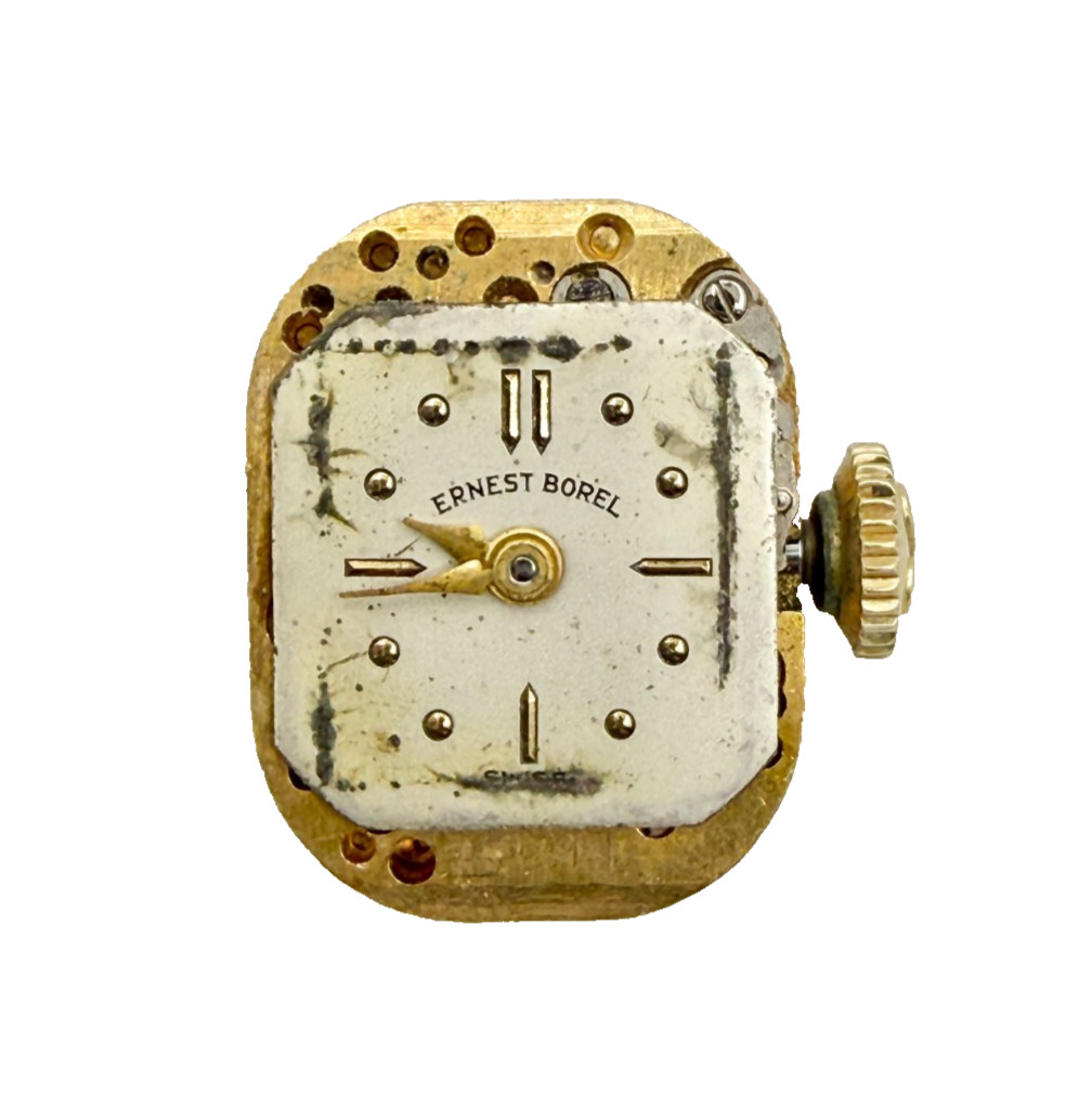 RUNNING Antique Vintage Manual Wind Ladies Swiss Ernest Borel Watch Movement